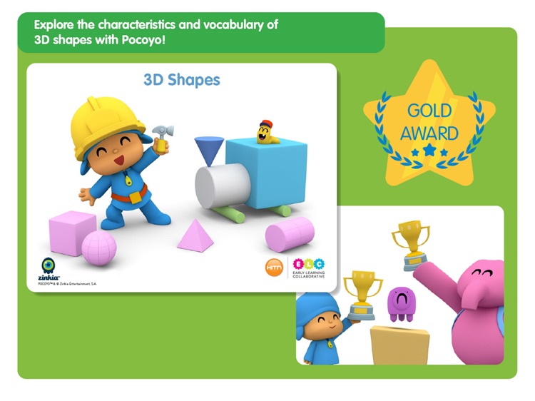 Pocoyo Playset -  3D Shapes