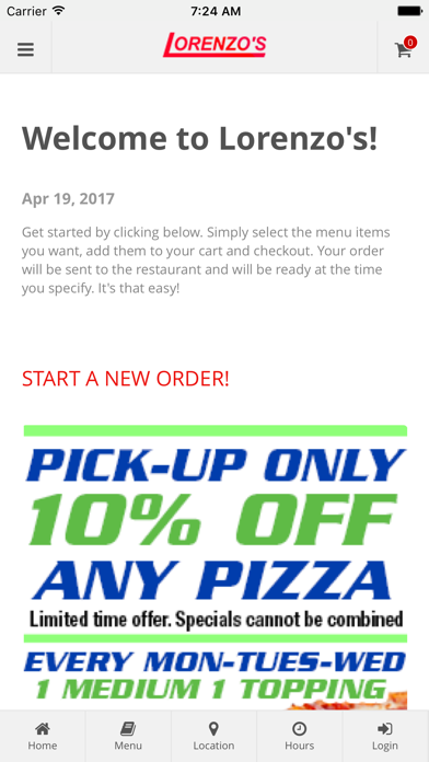 How to cancel & delete Lorenzo's Pizza from iphone & ipad 1