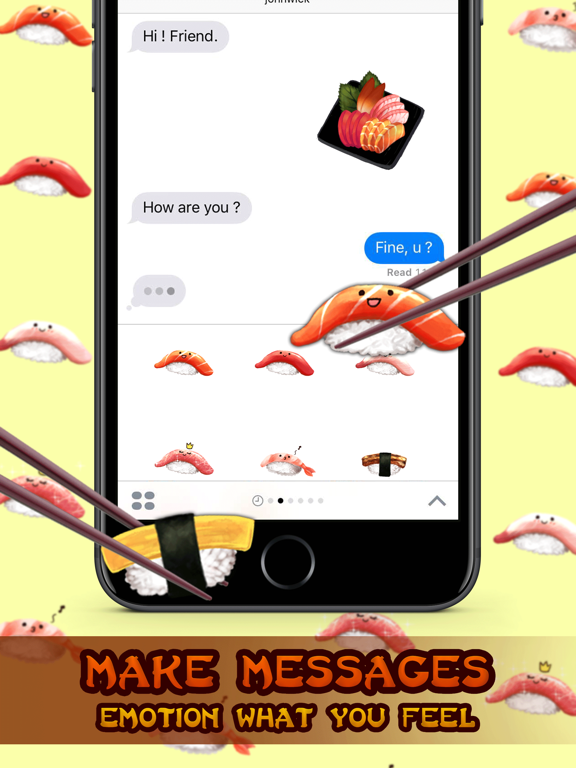 Screenshot #5 pour Japanese Food สติกเกอร์ สำหรับ iMessage