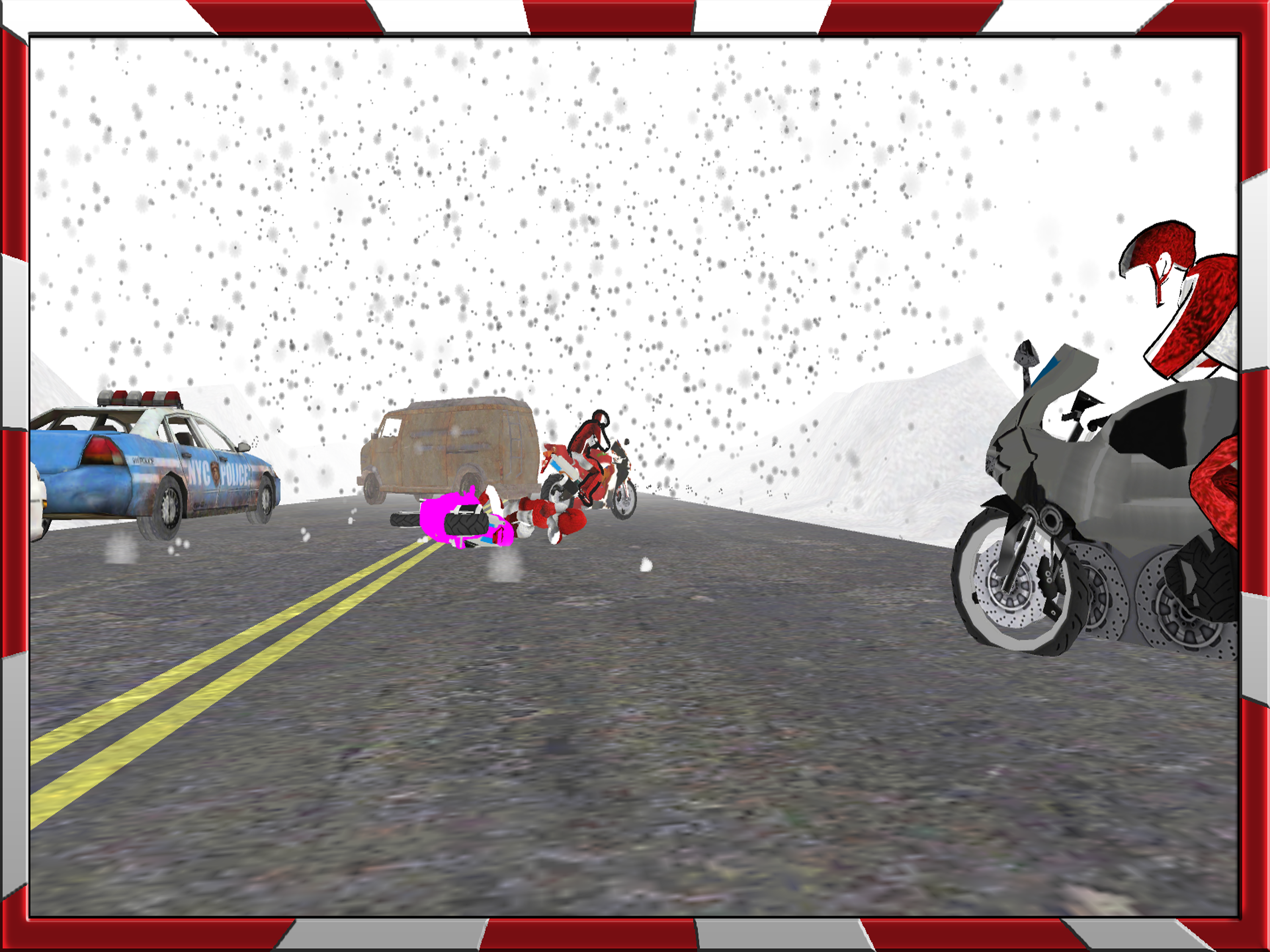 Santa Claus on Heavy Bike Adventure Simulator screenshot 8