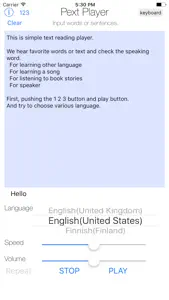 text player screenshot #1 for iPhone