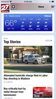 27 news now - wkow iphone screenshot 2