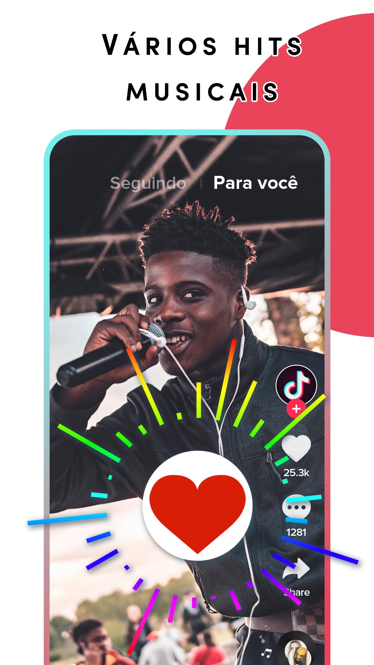 Screenshot do app TikTok