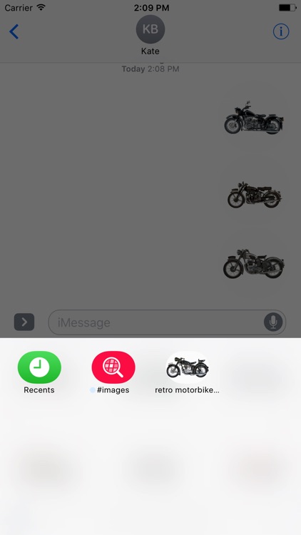 Retro Motorbike Stickers