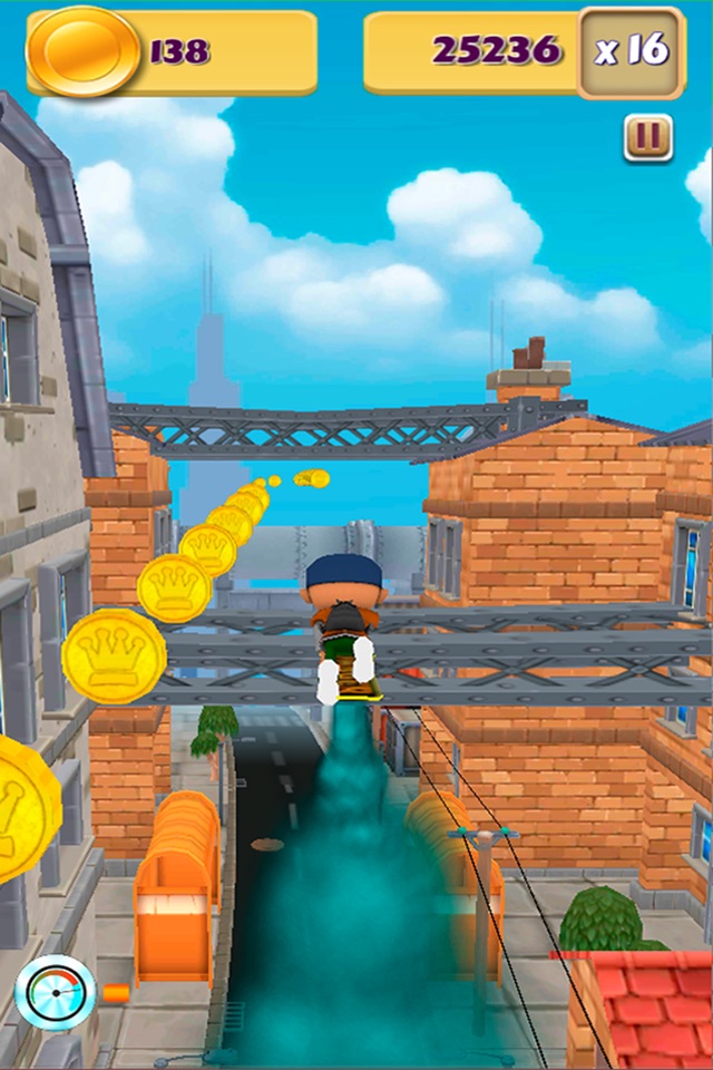 Hoverboard Run Surfers - Fun Kids Games 3D Free screenshot 3