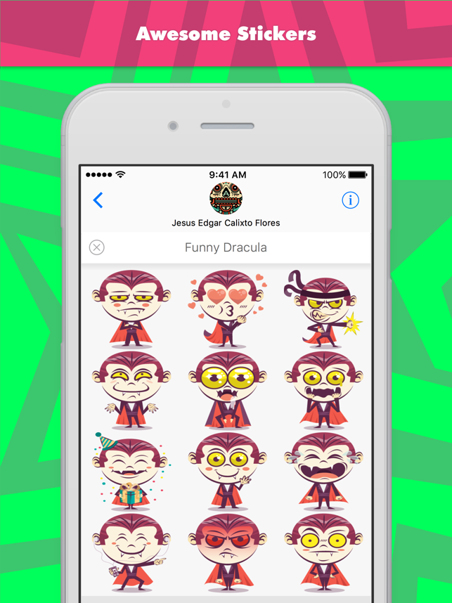 ‎Funny Dracula stickers by KORCHO Screenshot