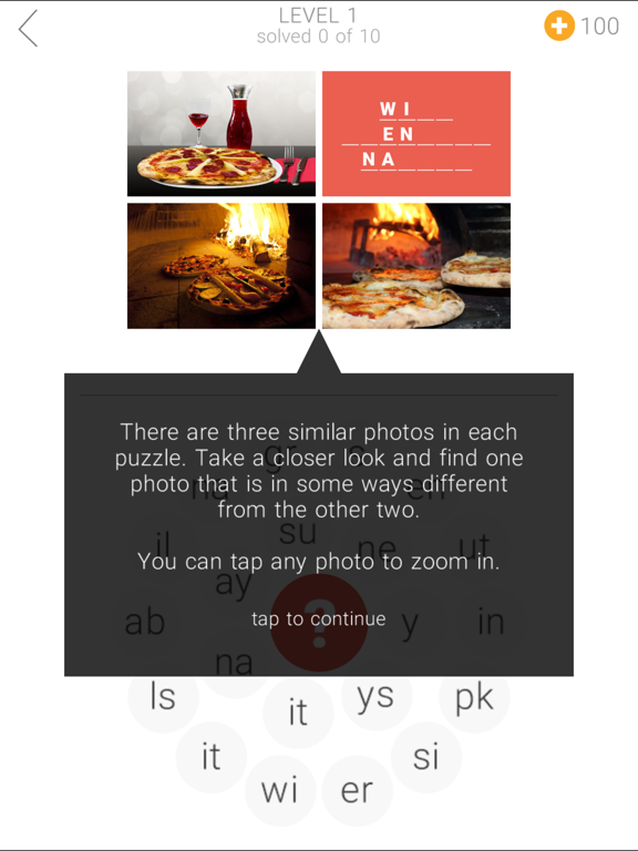 3 Mystery Words iPad screenshot