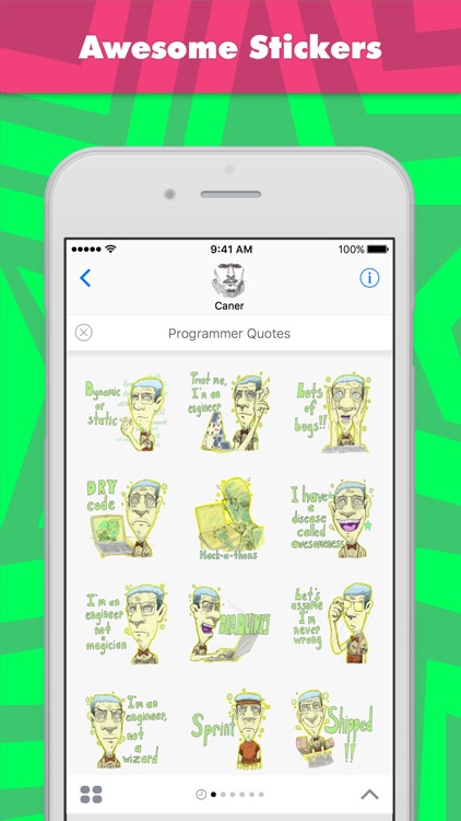 Programmer Quotes stickers by Caner