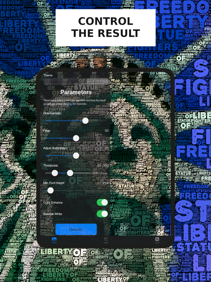 TextPhoto Word Art From Pic