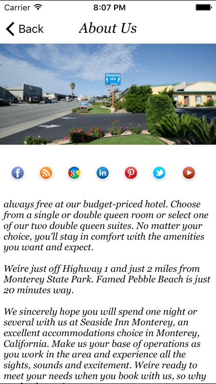 Seaside Inn Seaside California