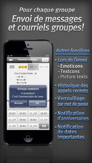 Capture d'écran de IGroup Contacts+Speed Dial Free sur iPhone 4