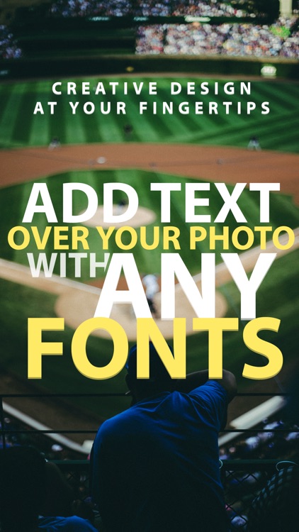 Blended - Add caption over your pic with any font