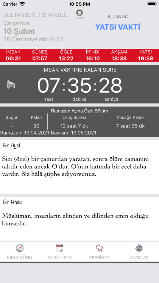 #1. Ezan Vakti Alarmı (iOS) 由: Mahmut Kok