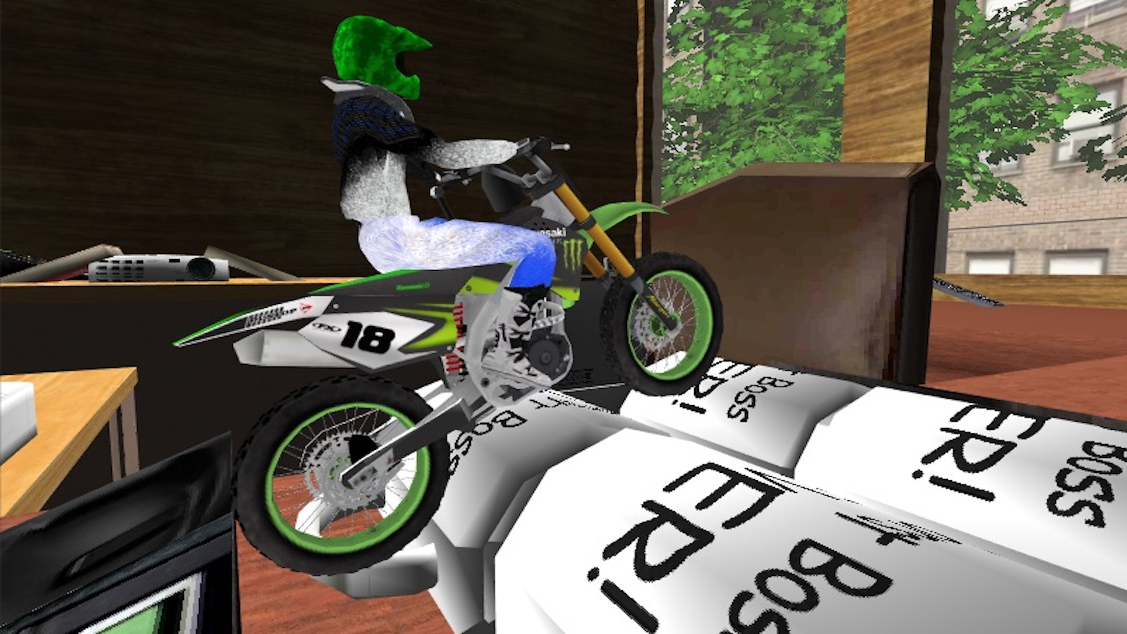 Office Bike Stunt Racing Sim-ulator