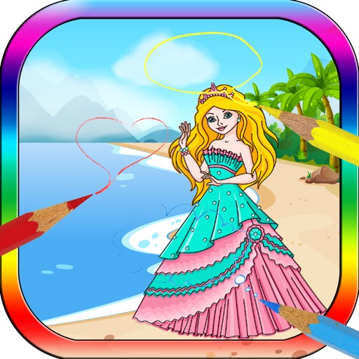 Coloring Book for Little Girl - Princess and Fairy Icon