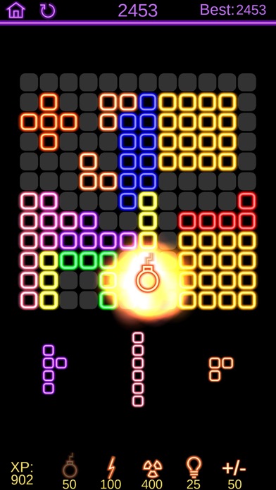 Neon Poly - Hexa Puzzle Game Screenshot
