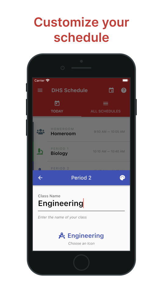 #6. DHS Schedule App (iOS) 来自: Cole Gawin