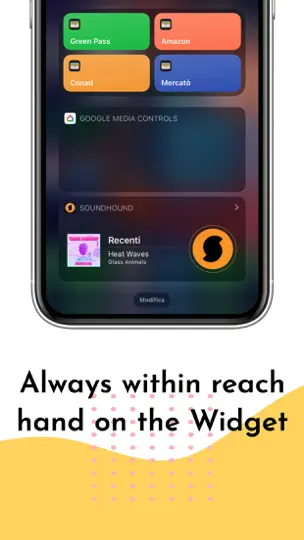 Captura de pantalla de 1Wallet en iPhone 4