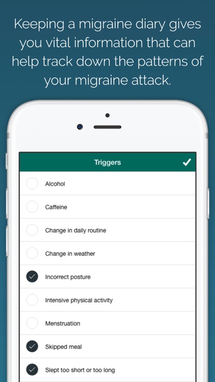 Migraine - Triggers and Diary