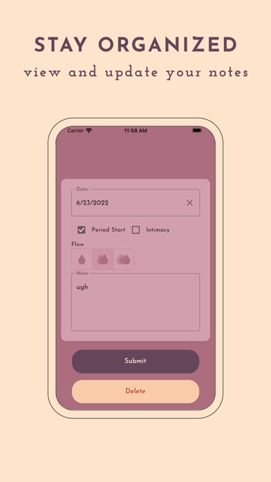 PeriodTrack Screenshot