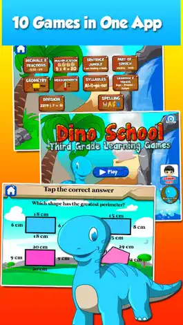 Game screenshot Dino Third Grade School Games mod apk