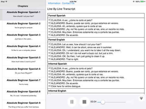 Spanish Intermediate for iPad screenshot 2