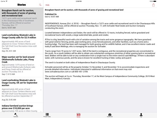 Schrader Auction iPad screenshot 4 - Business app