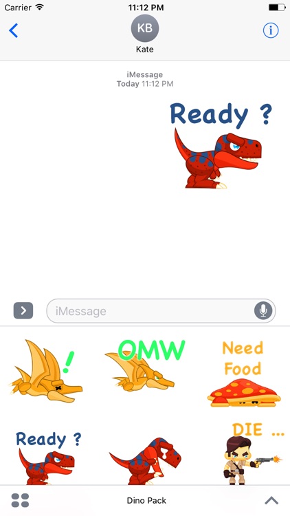 Say it as Dino Stickers