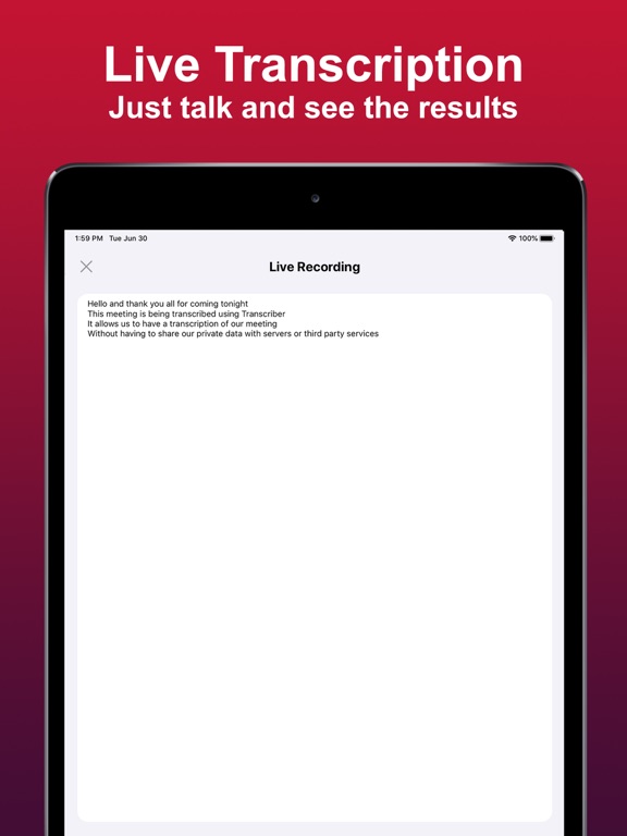 Screenshot #5 pour Transcriber: Speech to text