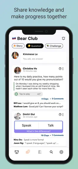 Game screenshot Bear Club: Language Community apk