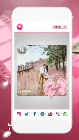 Game screenshot День святого валентина видео - слайд шоу с музыкой mod apk