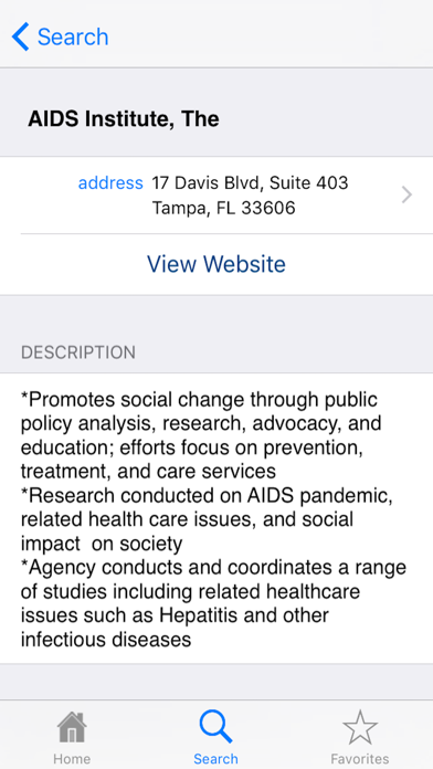 FL HIV/AIDS 211 Big Bend Screenshot