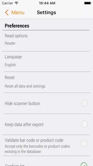 Captura de pantalla de ETPICK en iPhone 3