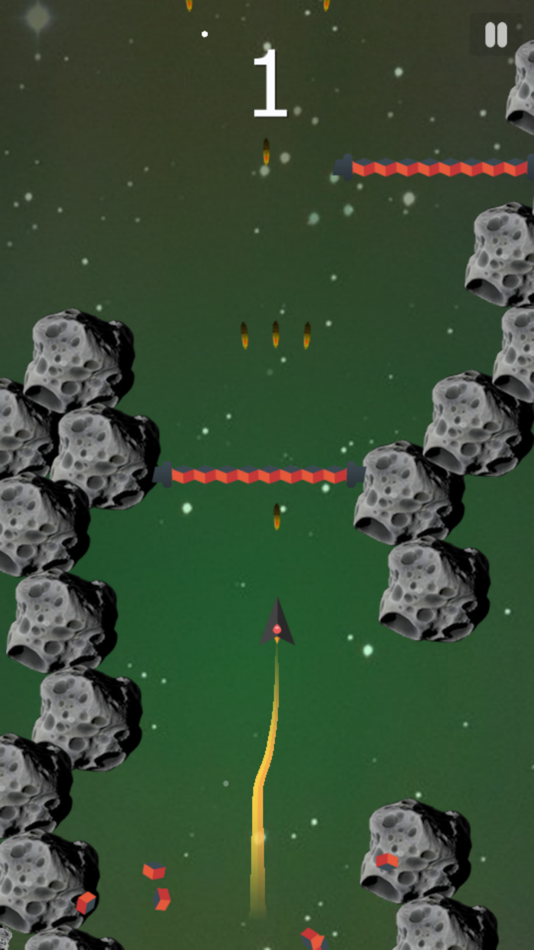 #2. Spaceship control : battle in wars of galaxy games (iOS) 由: Alongkorn Wongvisate
