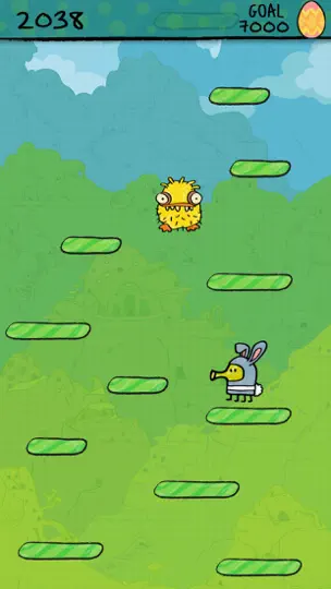 Screenshot von Doodle Jump Easter Special auf dem iPhone 1