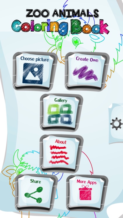 Zoo Animals Coloring Book