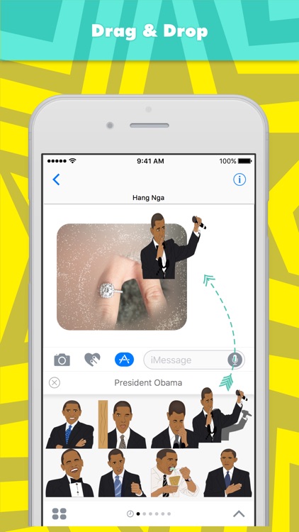 President Obama stickers by Hanna