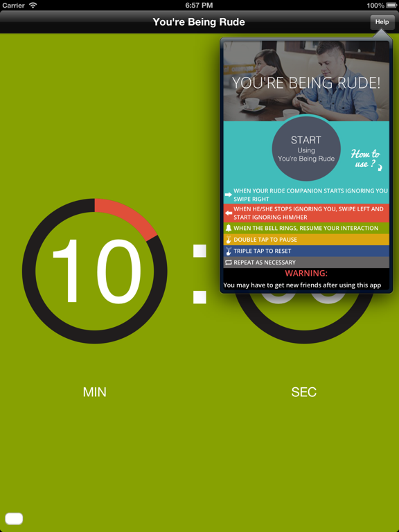 Screenshot #4 pour You're Being Rude