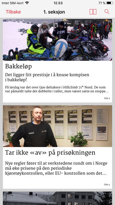 Finnmarksposten eAvis Screenshot