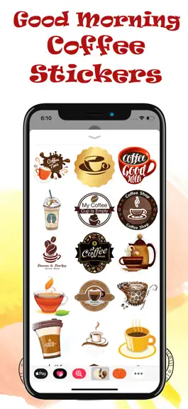 Game screenshot Good Morning Coffee Stickers! apk