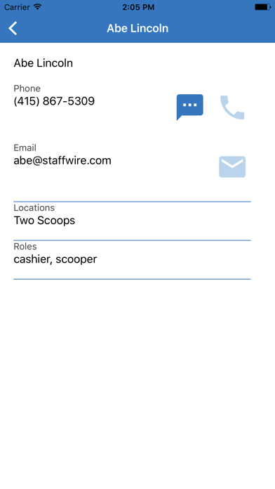 Staff Wire Manager Screenshot