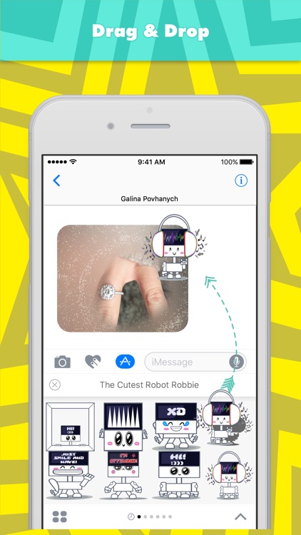 The Cutest Robot Robbie stickers for iMessage