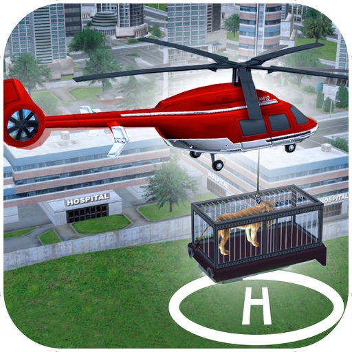 Jungle Animal Rescue Helicopter : Wild-Life Game