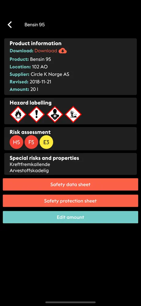 Old Chemical Manager