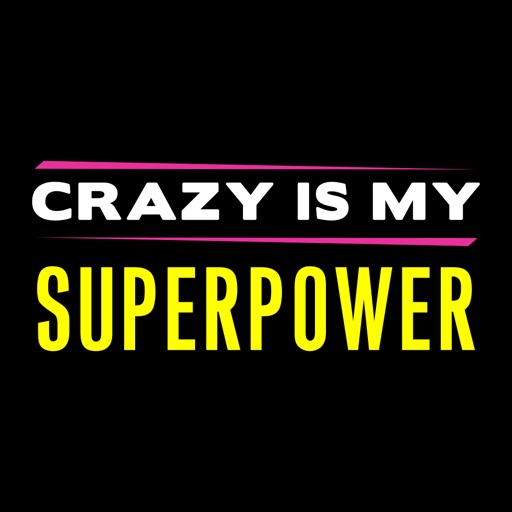 AJ Mendez Brooks Crazy Is My Superpower Stickers icon