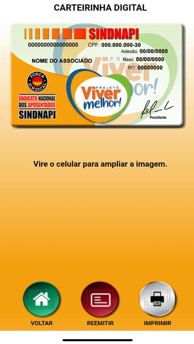 Sindicato dos Aposentados Screenshot