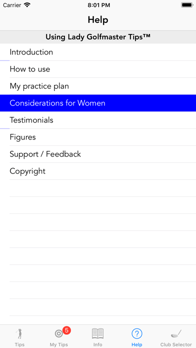 Lady Golfmaster Tips Screenshot