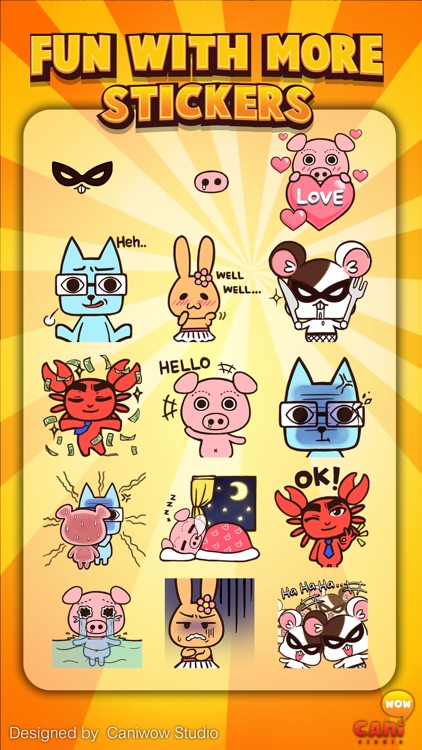 Caniwow Studio Stickers & Keyboard By ChatStick