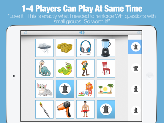 WH Questions - Bingo App iPad screenshot