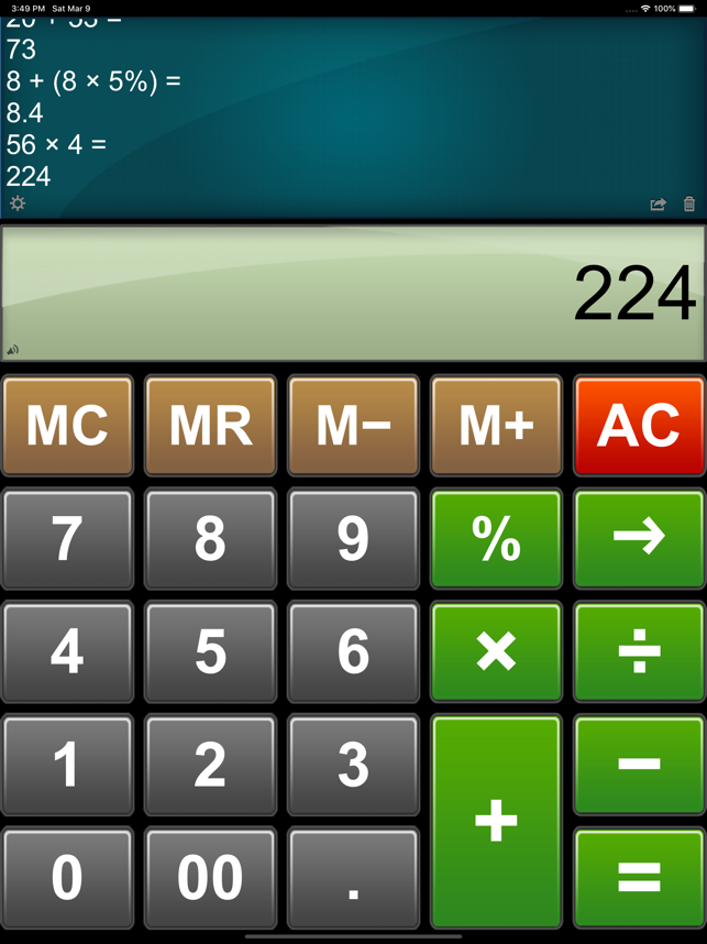 ‎Calculator Easy HD Screenshot